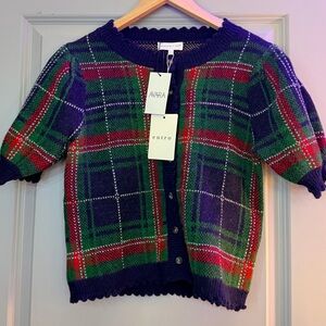 Faith Plaid Button-Up Cardigan